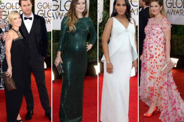 Modne przyszłe mamy na rozdaniu Złotych Globów 2014 (FOTO)