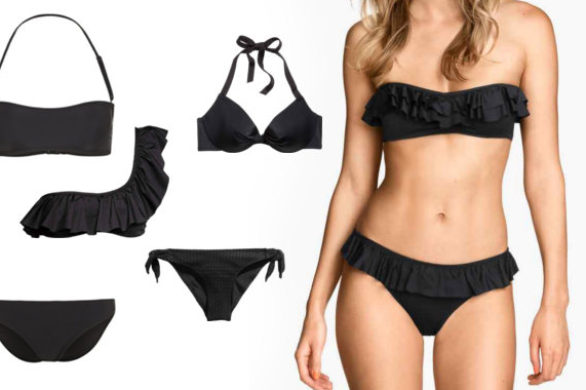 Czarny strój kąpielowy – idealna propozycja na plażę (FOTO)