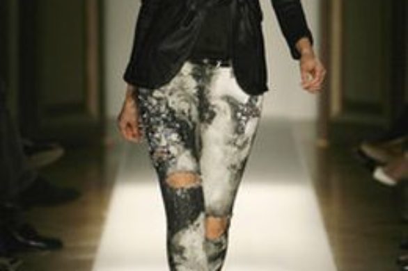 Skórzany żakiet od Balmain