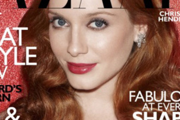 Christina Hendricks w ognistej czerwieni