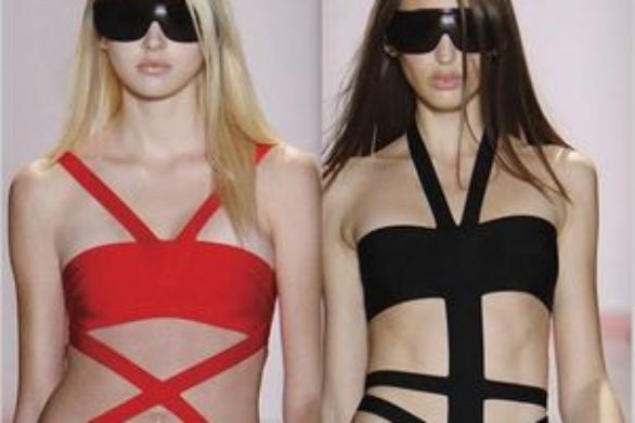 Kostiumy kąpielowe Herve Leger by Max Azria