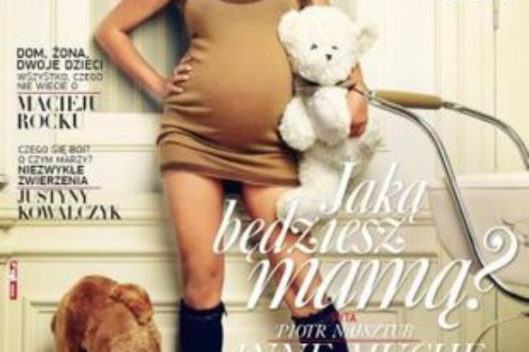 Ania Mucha z dużym brzuszkiem