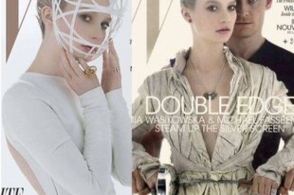 Mia Wasikowska na dwóch okładkach magazynu W