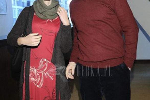 Agata Buzek w czerwonej sukience