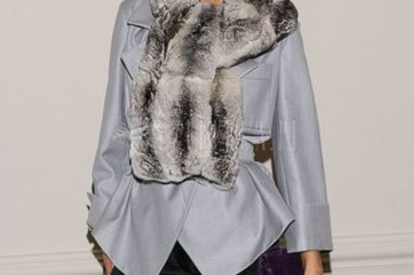 Futrzany szal Anety Kręglickiej