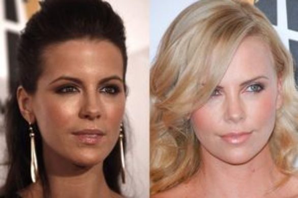 Kate Beckinsale i Charlize Theron – damy w czerni