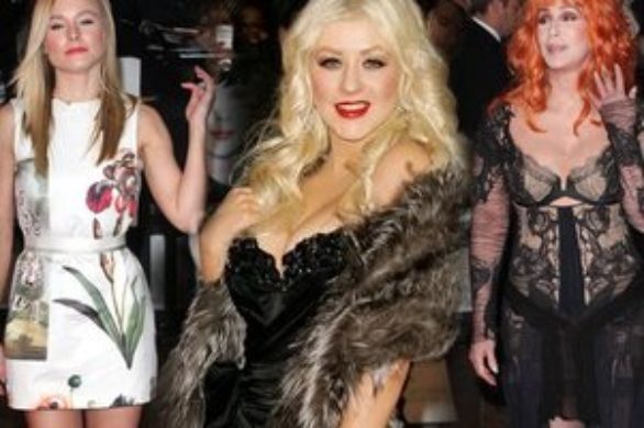 Gwiazdy na premierze Burlesque