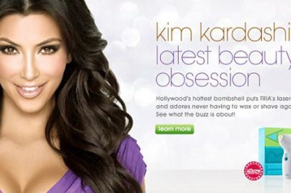 Kim Kardashian reklamuje urządzenie do laserowej depilacji
