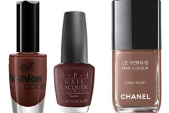 Paznokcie w kolorach brązów