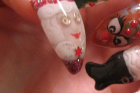Świąteczne paznokcie na Wigilię (FOTO)