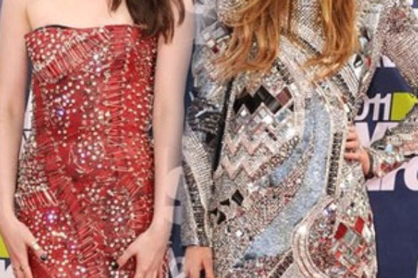 Leighton Meester i Kristen Stewart w Balmain