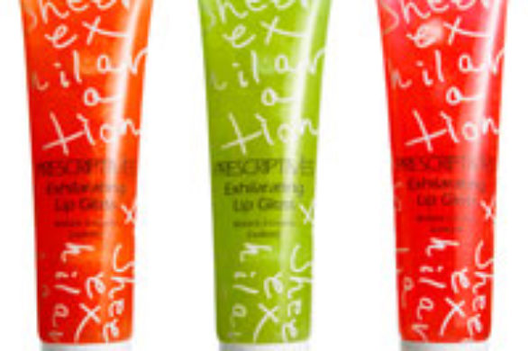 Zielony błyszczyk do ust