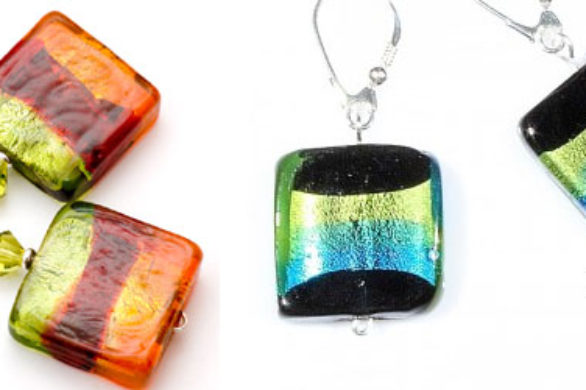 Tanio-drogo: szklane kolczyki