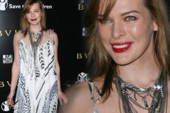 Mila Jovovich w delikatnej sukience (FOTO)