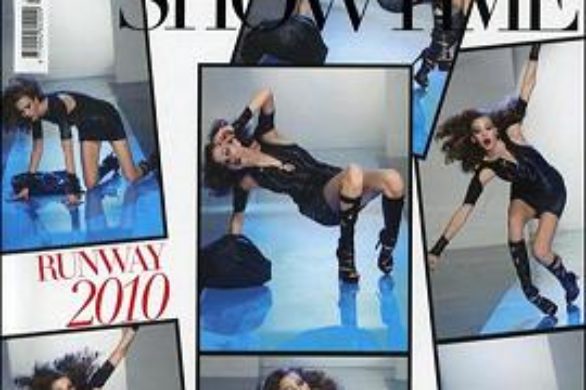 Upadająca modelka na okładce Vogue Italia