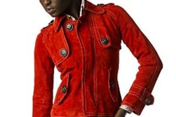 Kurtka w kolorze cegły