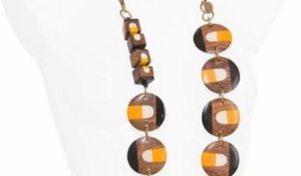 Naszyjnik w ciepłych kolorach