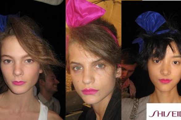 Usta w kolorze fuksji