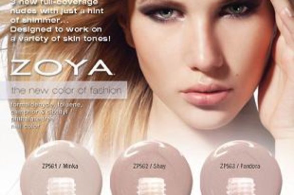 Cieliste lakiery do paznokci marki Zoya