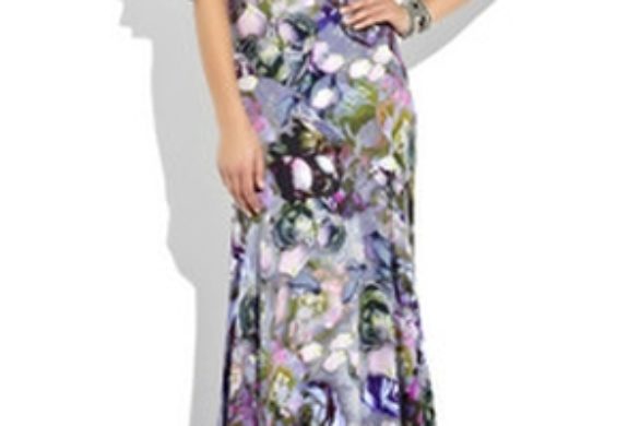 Suknia w peonie od McQueena