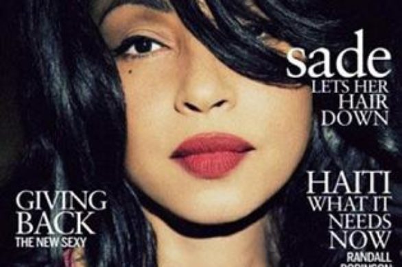Piękna Sade Adu na okładce magazynu Ebony