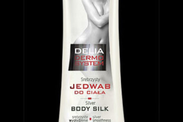 Srebrzysty jedwab do ciała od Delii