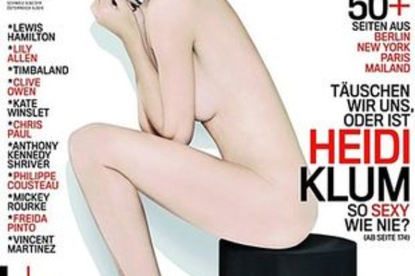 Naga Heidi Klum na okładce GQ