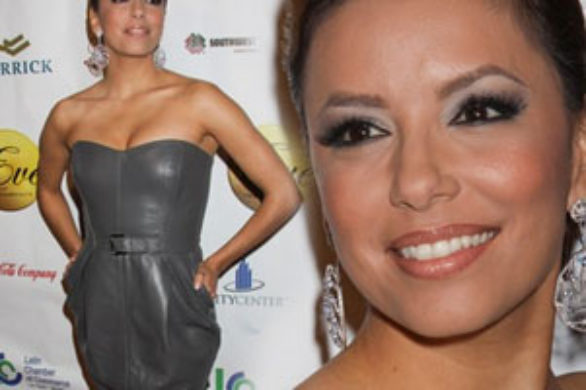 Eva Longoria w szarej skórze