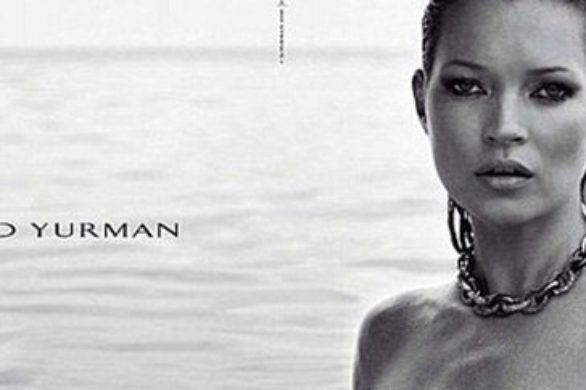 Naga Kate Moss w kampanii Davida Yurmana