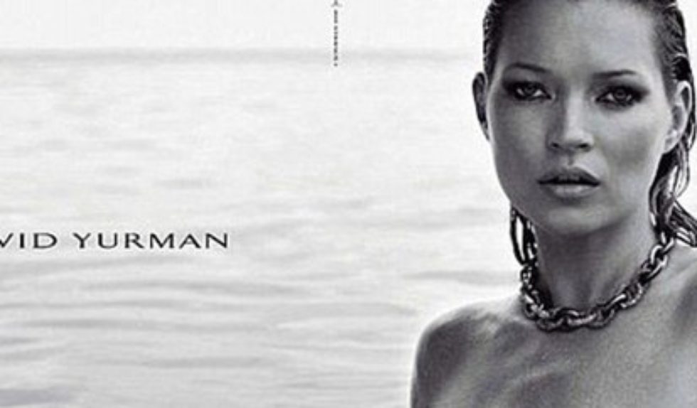 Naga Kate Moss w kampanii Davida Yurmana