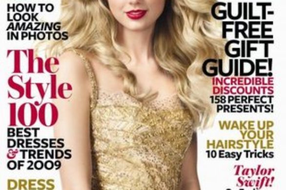 Taylor Swift w złocie od Oscara de la Renty