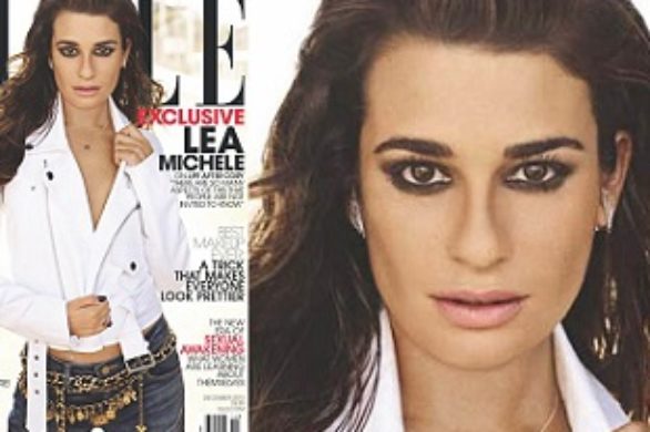 Lea Michele na okładce Elle US