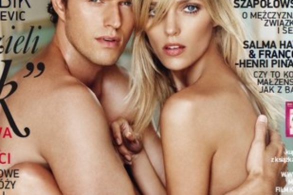 Anja Rubik i Sasha Knezevic na okładce Vivy