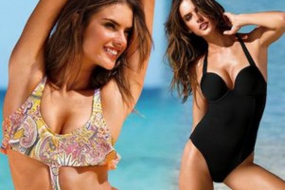 Alessandra Ambrosio prezentuje stroje kąpielowe (FOTO)