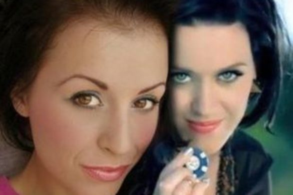 Srebrno-niebieski makijaż Katy Perry (video)