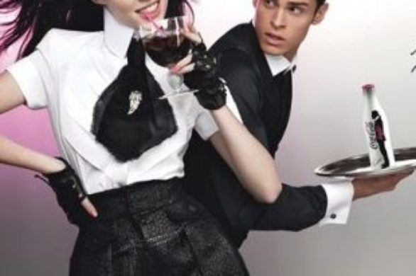 Coco Rocha i Baptiste Giabiconi w kampanii Coca Coli