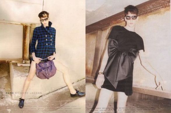 Model w damskich ciuszkach