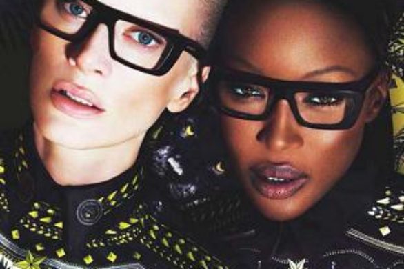 Naomi Campbell i Kristen McMenamy dla Givenchy
