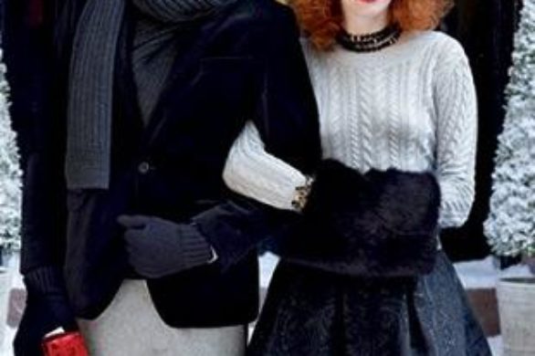 Karen Elson w świątecznej kampanii Banana Republic