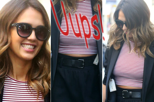 Jessica Alba zaliczyła niemałą wpadkę! (FOTO)
