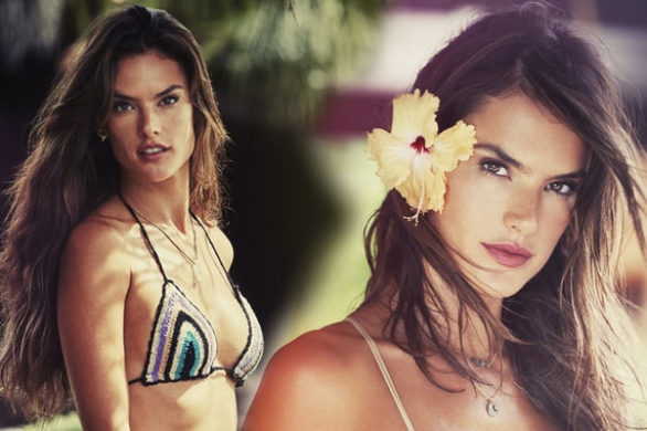 35-letnia Alessandra Ambrosio BEZ RETUSZU w kampanii swoich kostiumów (FOTO)
