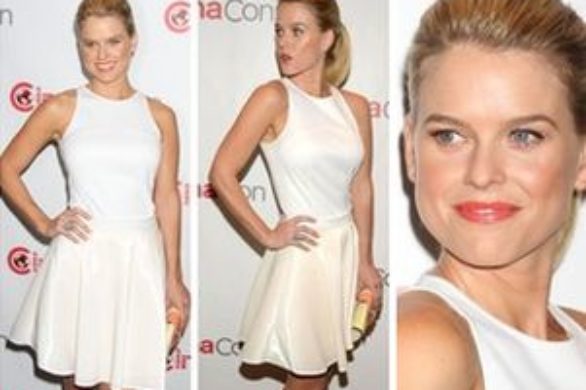 Alice Eve w białej sukience Amen (FOTO)