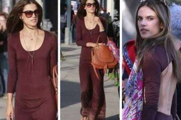 Alessandra Ambrosio od stóp do głów w znanych markach