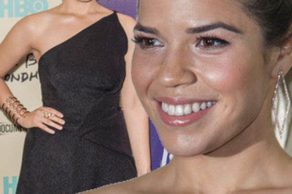 America Ferrera w sukience Donny Karan