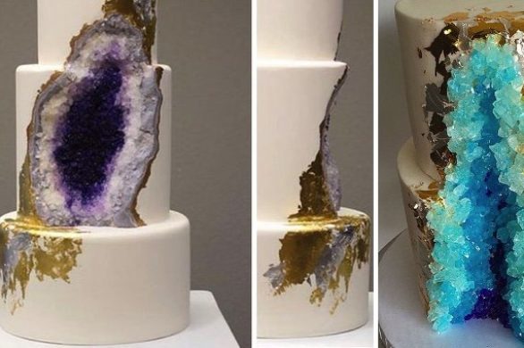 Ametystowy tort ślubny, na punkcie którego szaleją panny młode