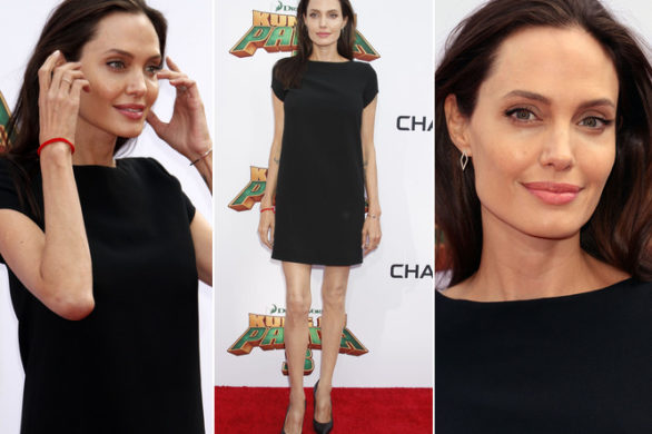 Angelina Jolie w małej czarnej od Saint Laurent (FOTO)