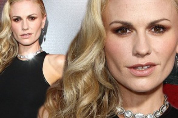 Anna Paquin w czarnej sukience Davida Koma