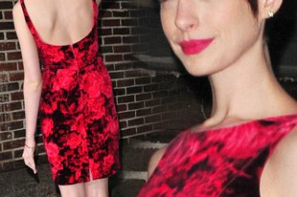 Anne Hathaway w sukience w kwiaty (FOTO)