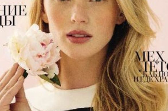 Anne Vyalitsyna na okładce Harper’s Bazaar