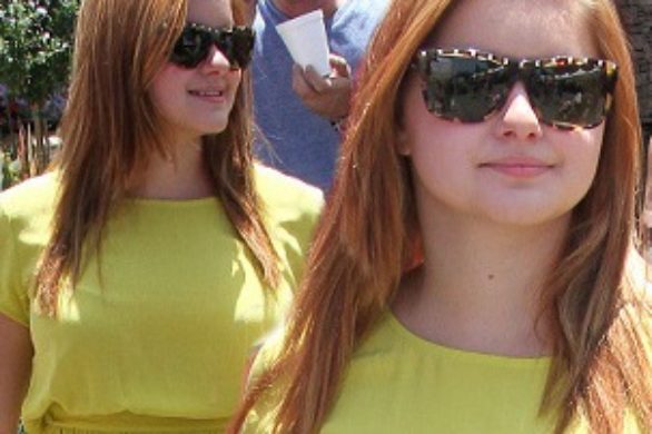 Ariel Winter w żółtej sukience